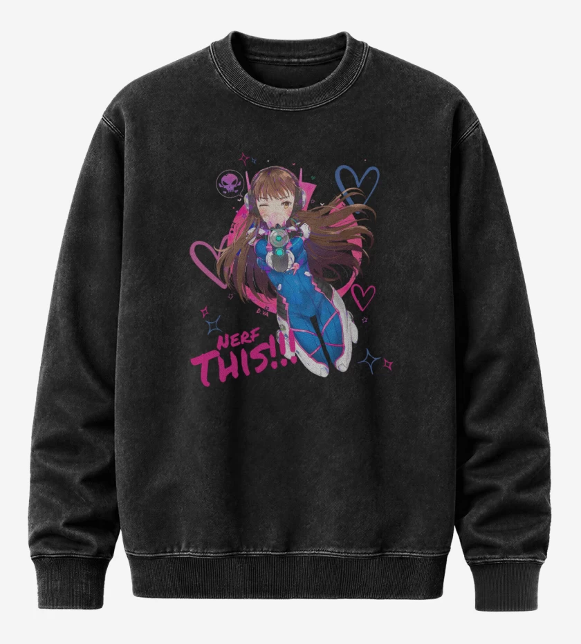 Poleron Polo Acid Wash Negro de Dva 3