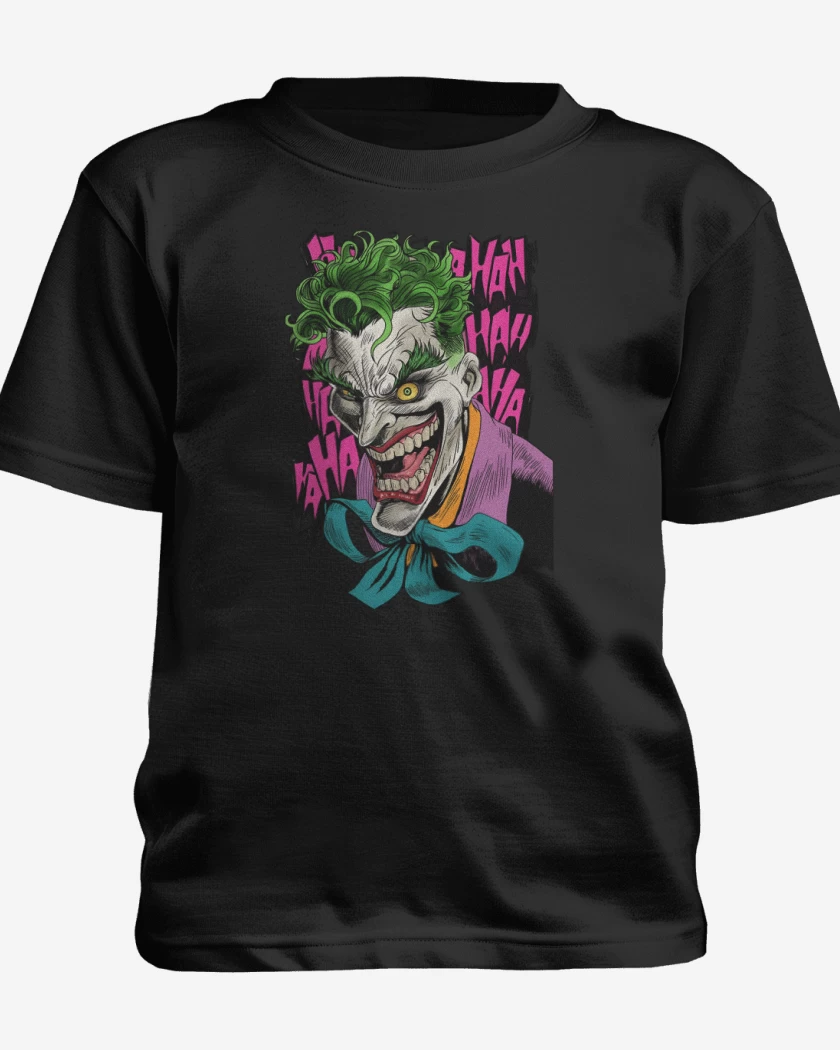 Polera de niño Negro de Joker de la Risa