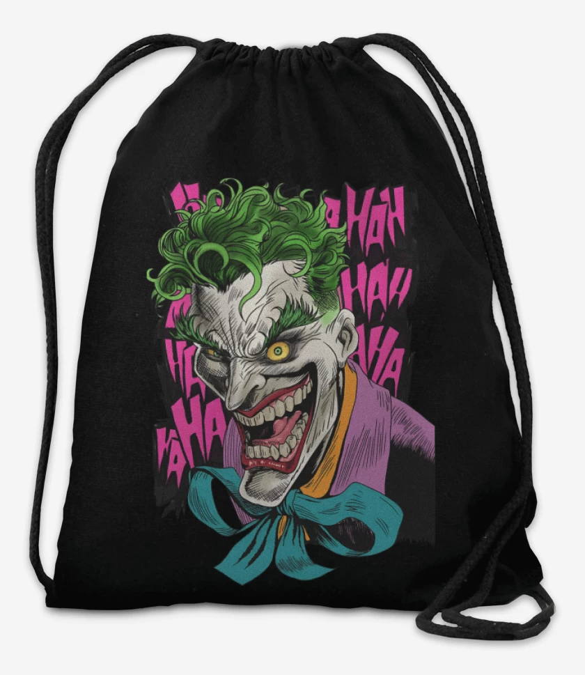 Mochila Negro de Joker de la Risa