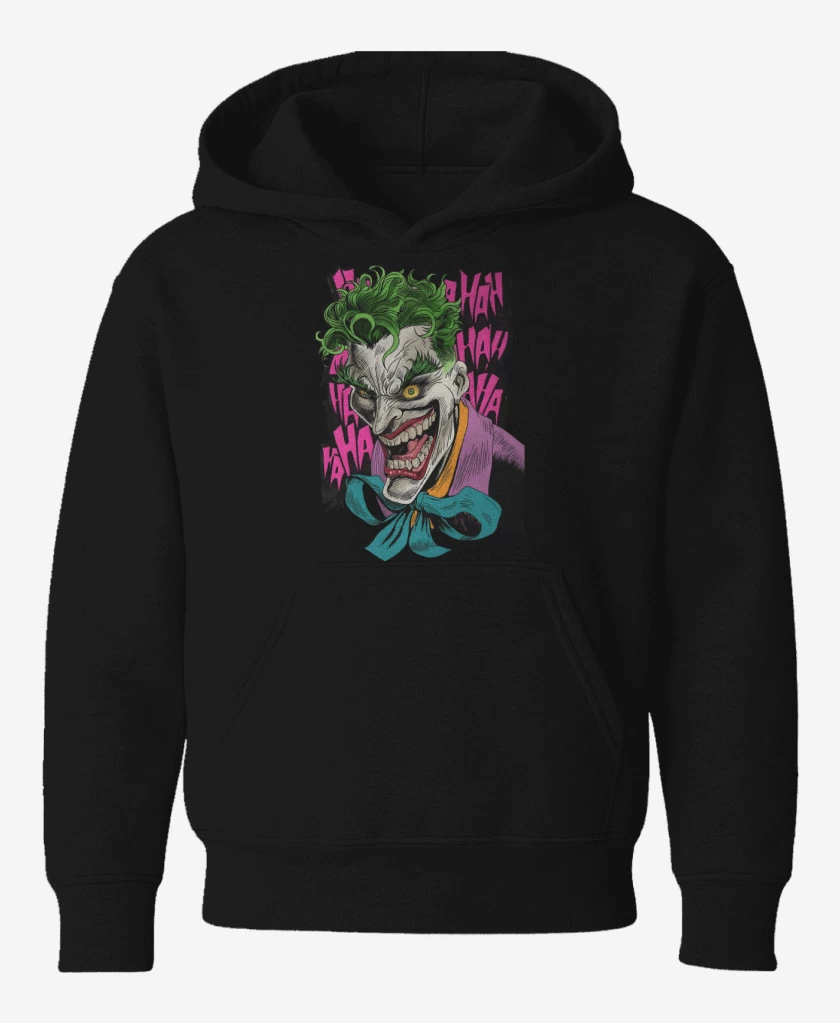 Poleron de niño Negro de Joker de la Risa