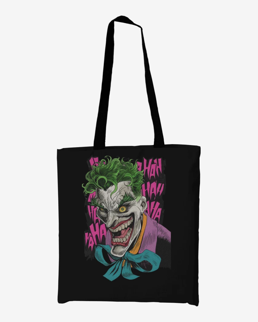 Totebag Negro de Joker de la Risa