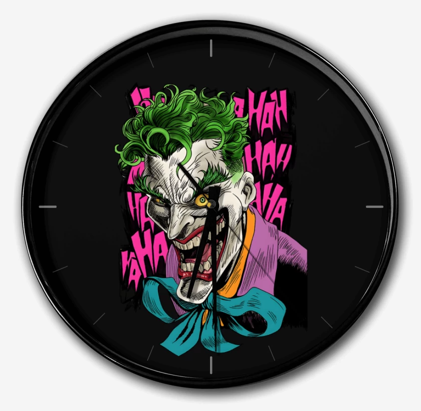 Reloj Negro de Joker de la Risa