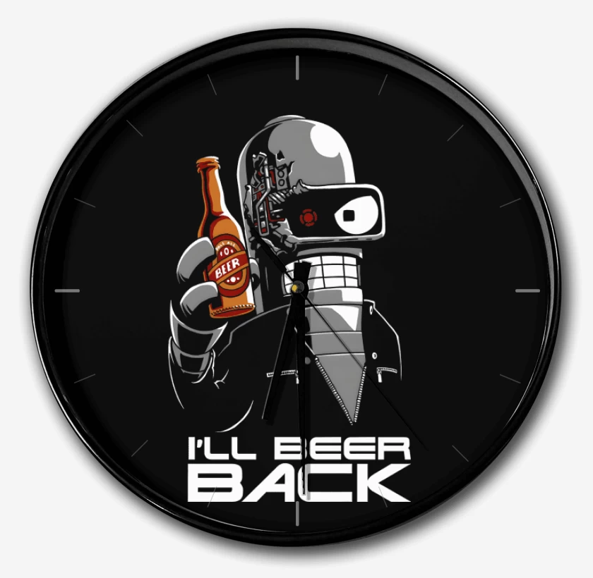 Reloj Negro de Ill Beer Back 