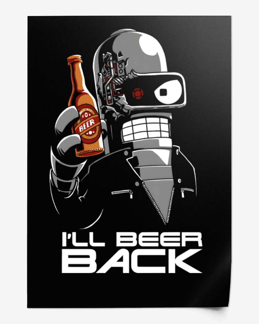 Print Ill Beer Back 