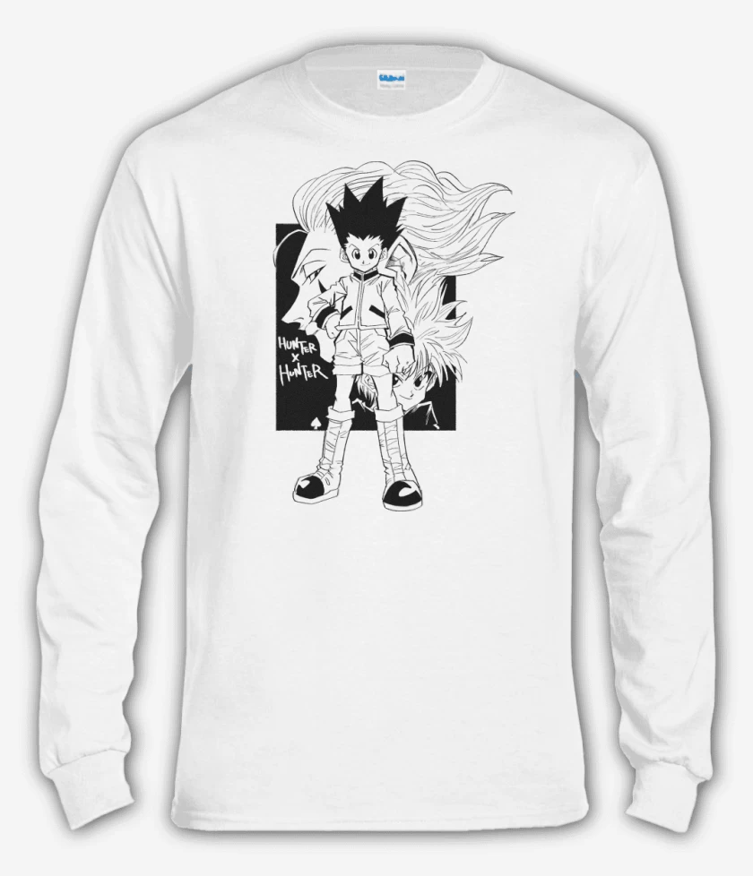 Polera manga larga Gon x Kilua x Hisoka
