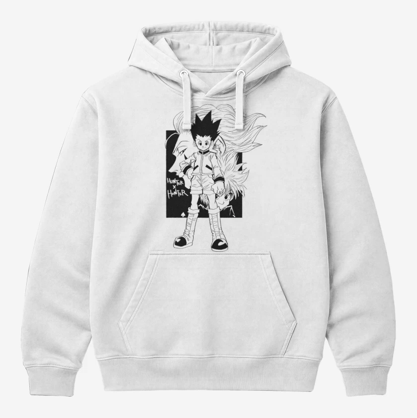 Polerón Canguro Blanco de Gon x Kilua x Hisoka