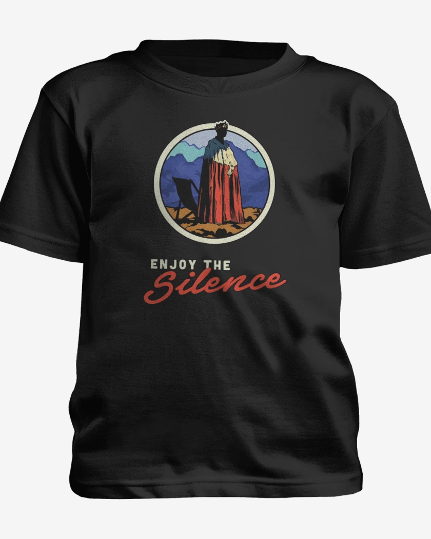 Polera de niño Negro de Enjoy the silence
