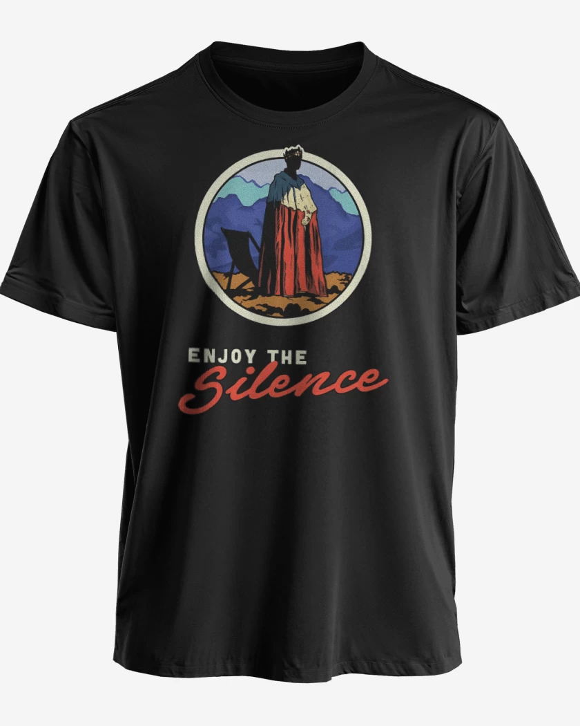 Polera premium Negro de Enjoy the silence
