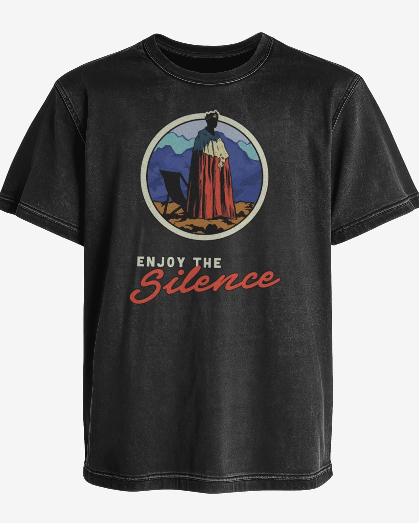 Polera desgastada Enjoy the silence