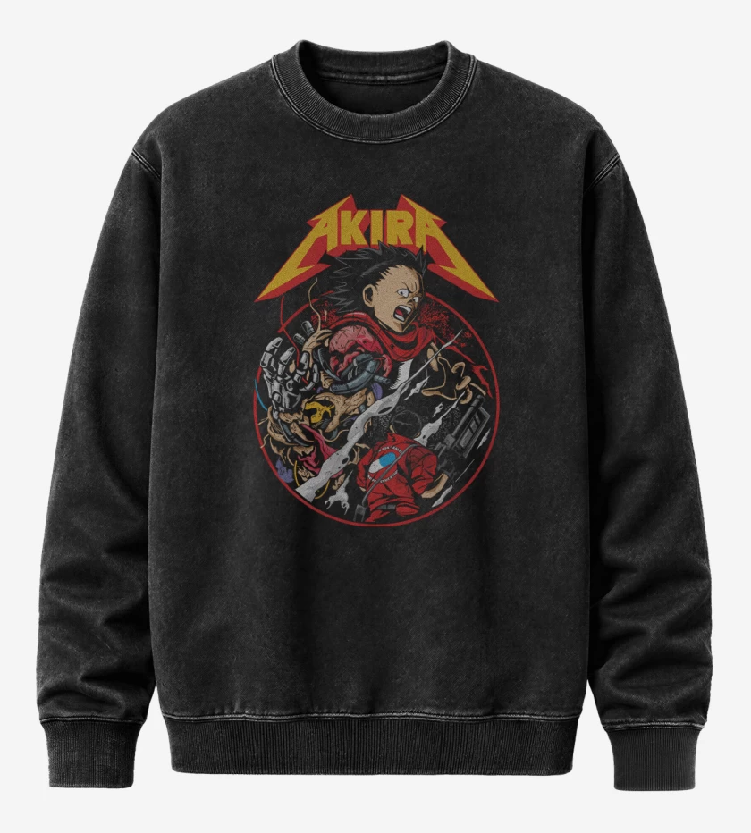 Poleron Polo Acid Wash Negro de El Hombre de Hierro 