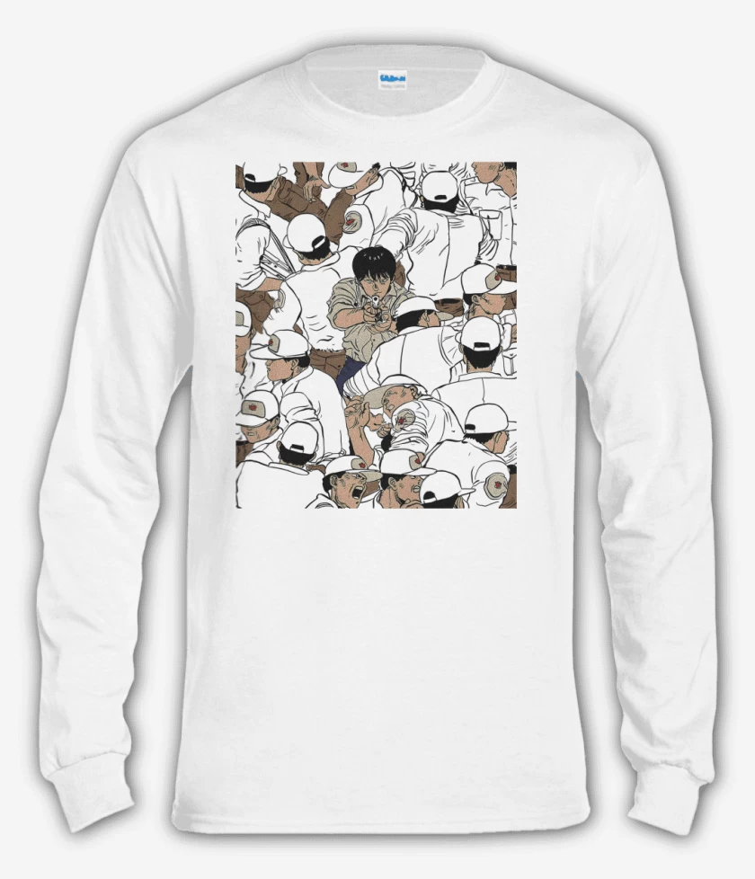 Polera manga larga Blanco de Neo Tokio III