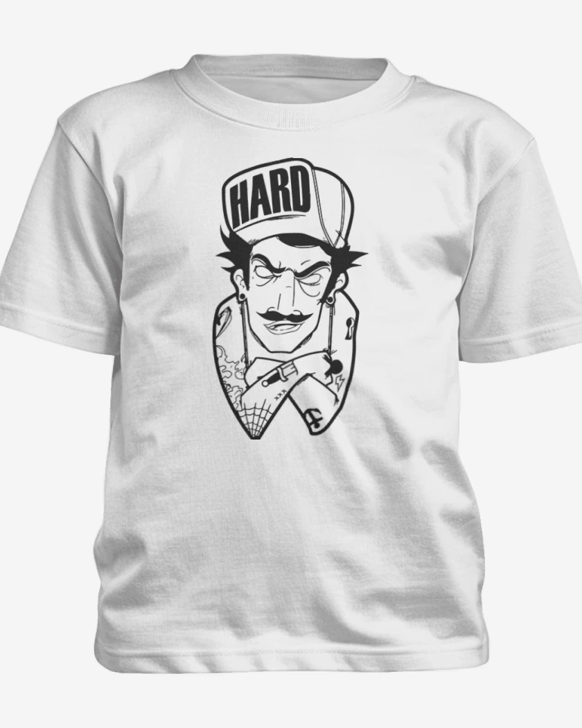 Polera de niño Blanco de Hard