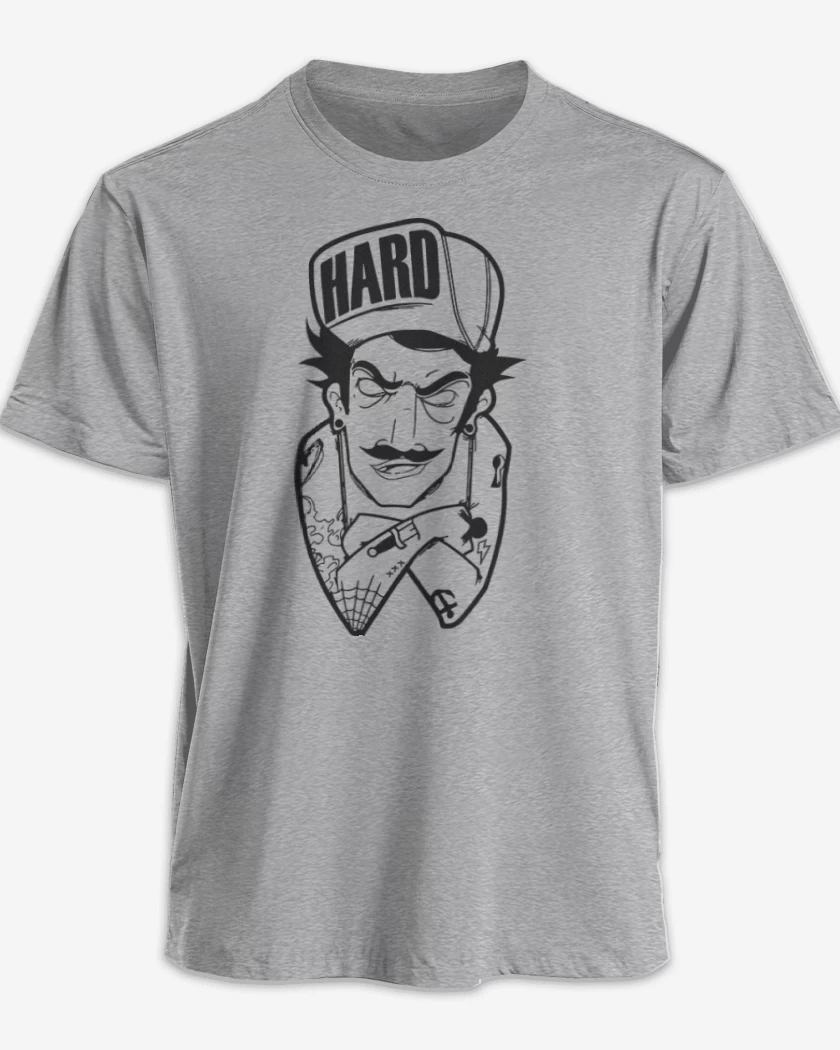 Polera Gris Melange de Hard