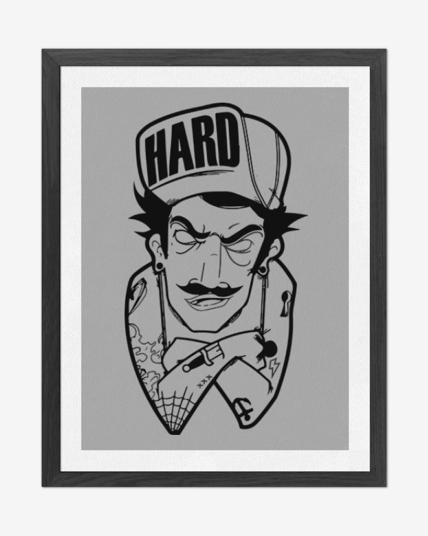 Cuadro decorativo Gris Melange de Hard
