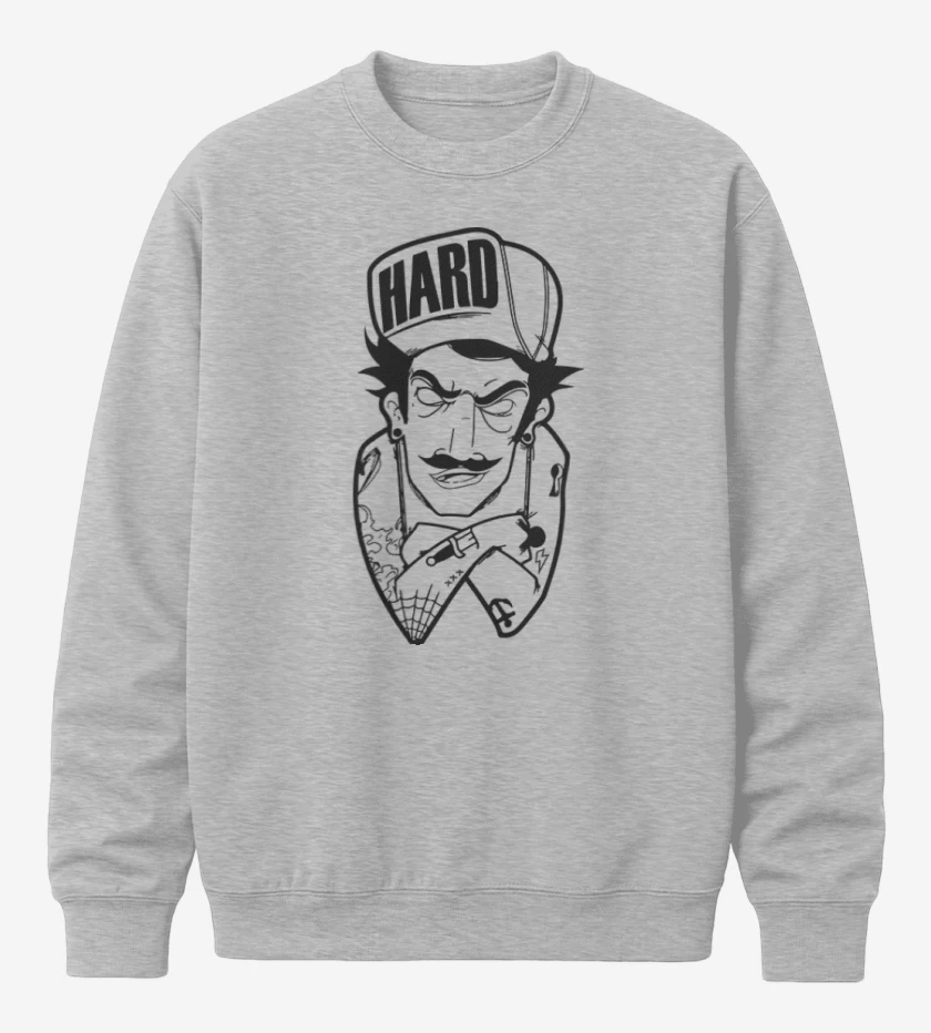 Poleron polo Gris Melange de Hard