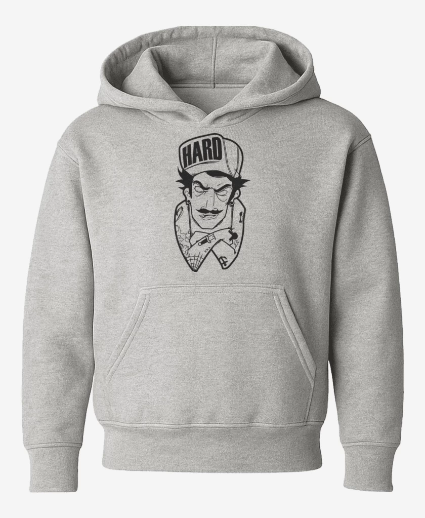 Poleron de niño Gris Melange de Hard
