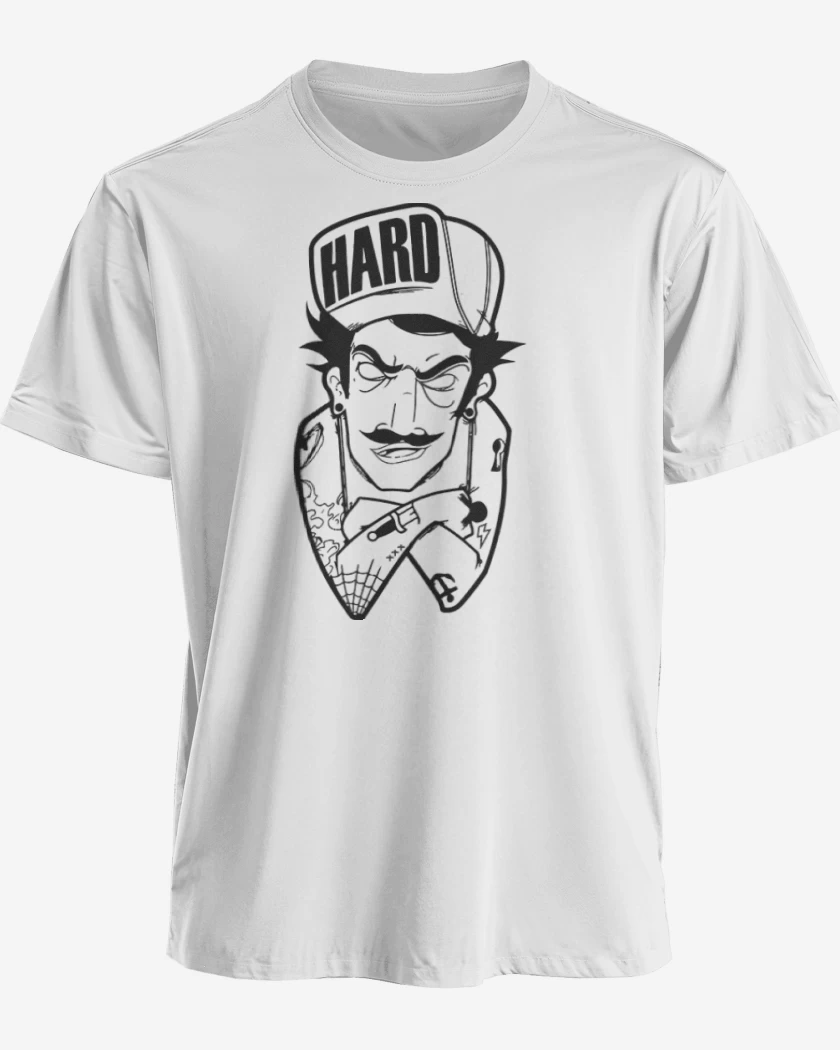 Polera premium Blanco de Hard