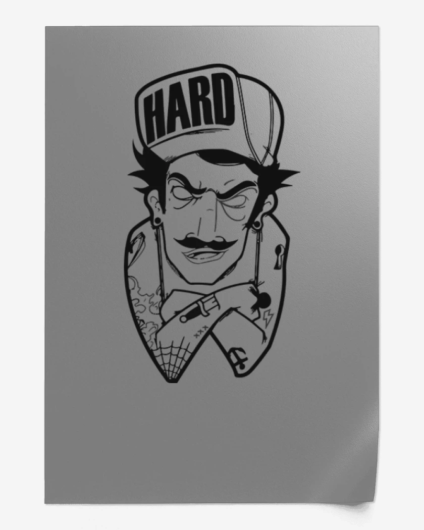 Print Gris Melange de Hard