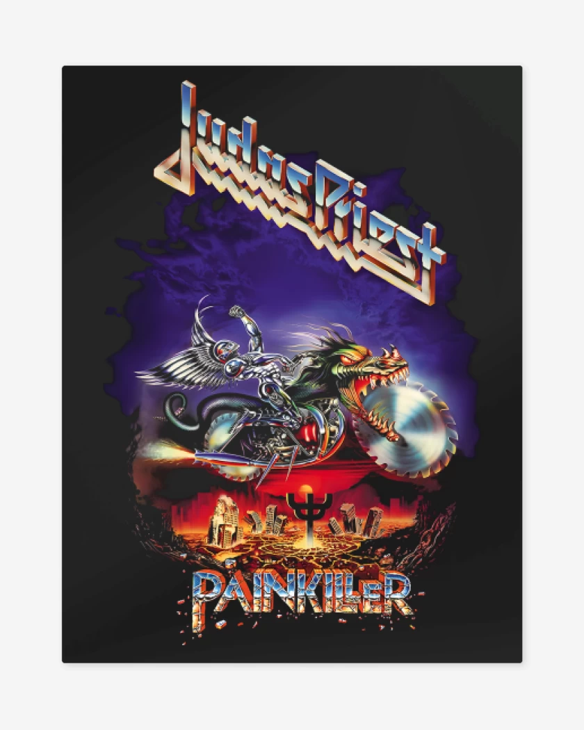 Print metalico Negro de Painkiller 