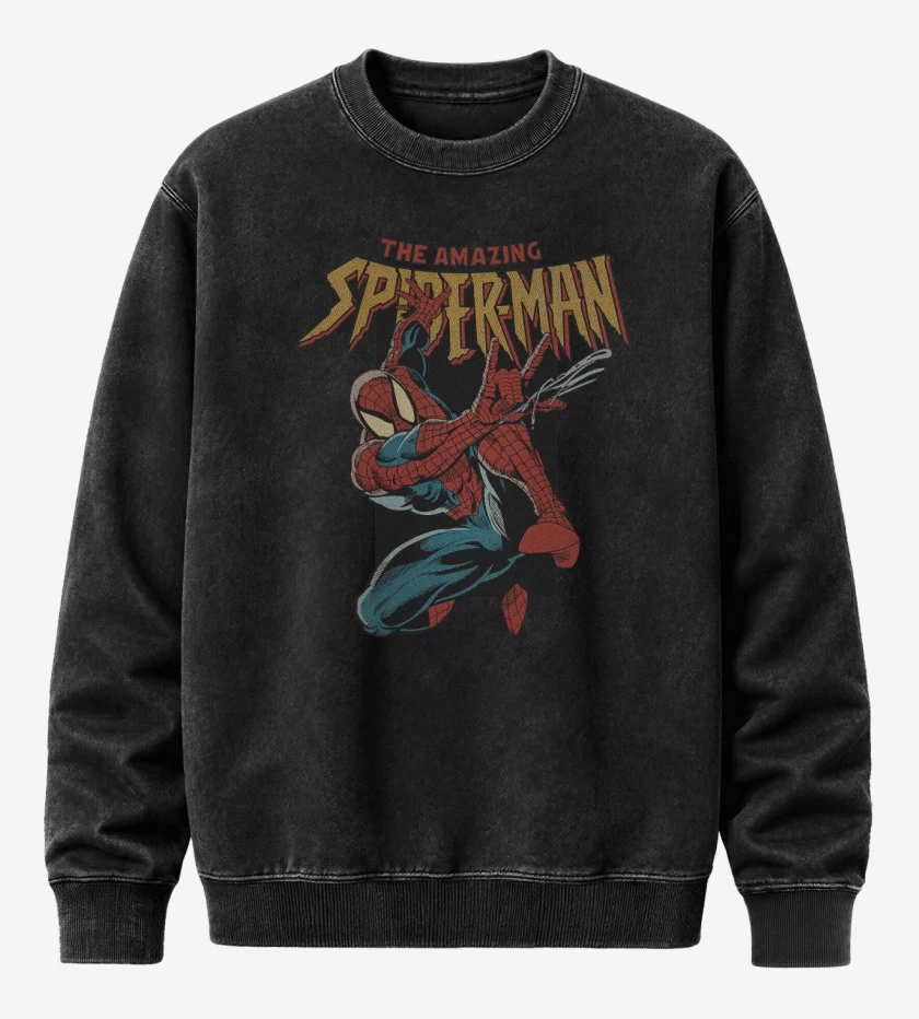 Poleron Polo Acid Wash Negro de The Amazing