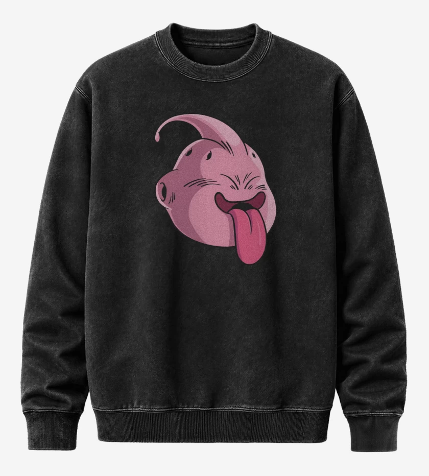 Poleron Polo Acid Wash Negro de Boo bueno