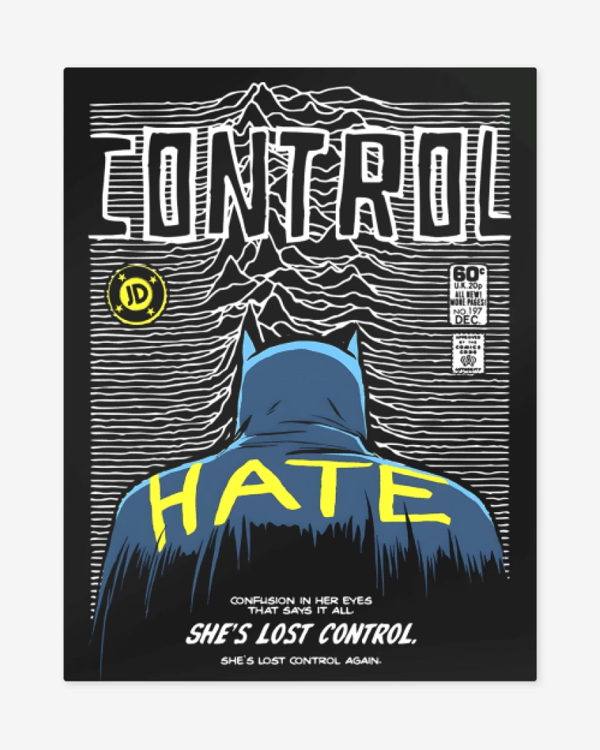 Print metalico Negro de Shes Lost Control