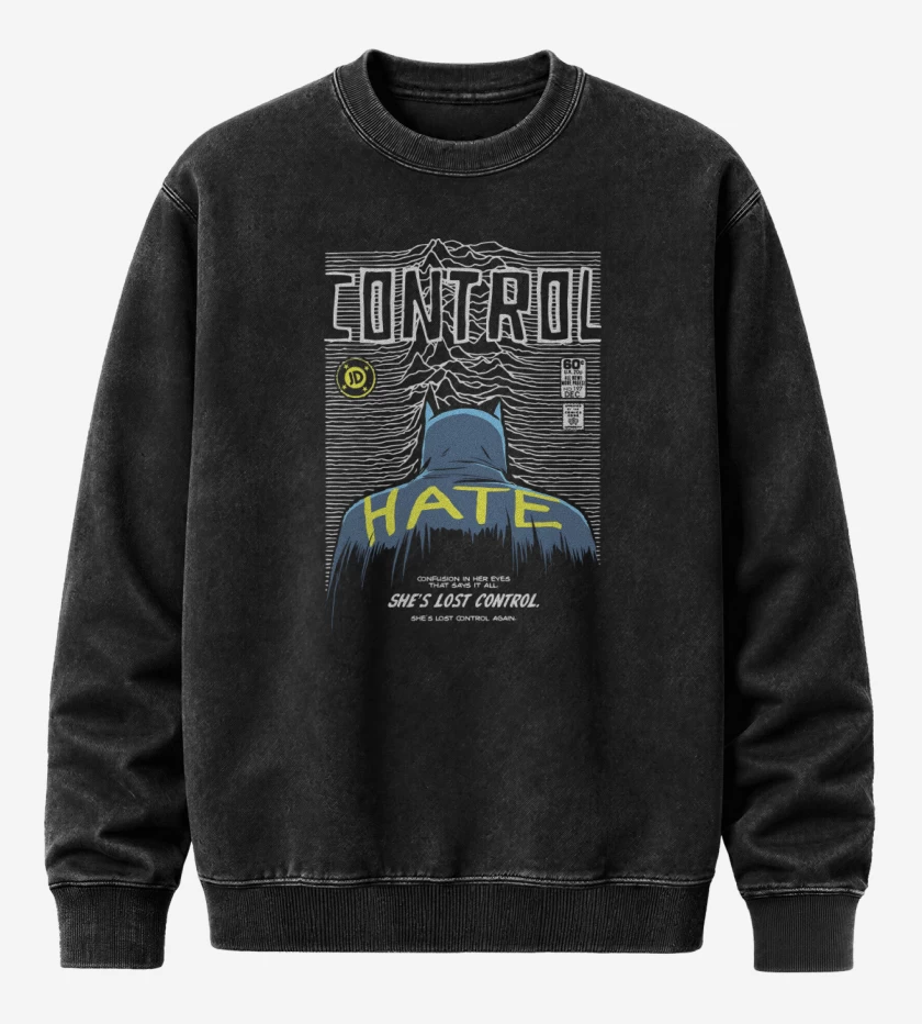 Poleron Polo Acid Wash Negro de Shes Lost Control