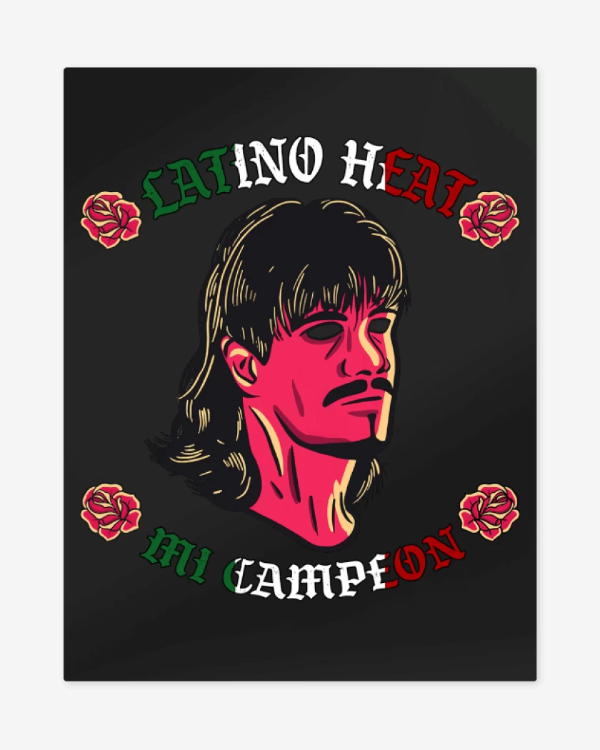 Print metalico Negro de Mi campeon