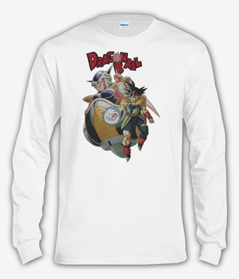 Polera manga larga Blanco de La Leyenda de Bardock