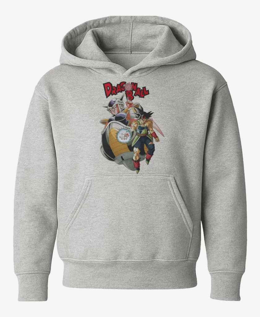 Poleron de niño Gris Melange de La Leyenda de Bardock