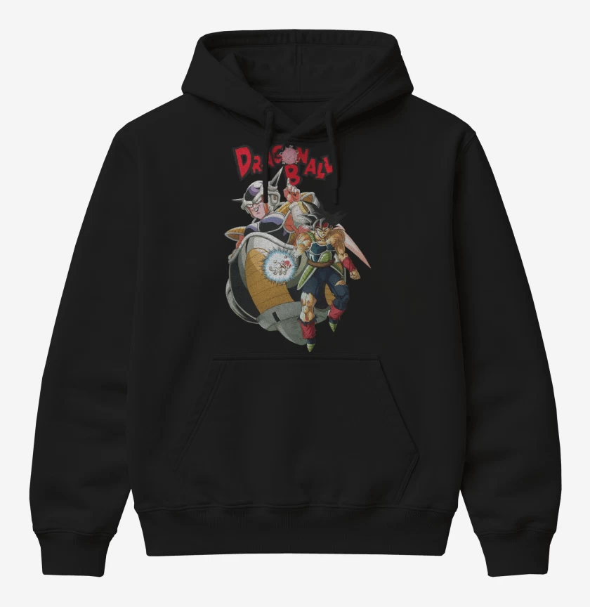 Poleron Canguro básico Negro de La Leyenda de Bardock