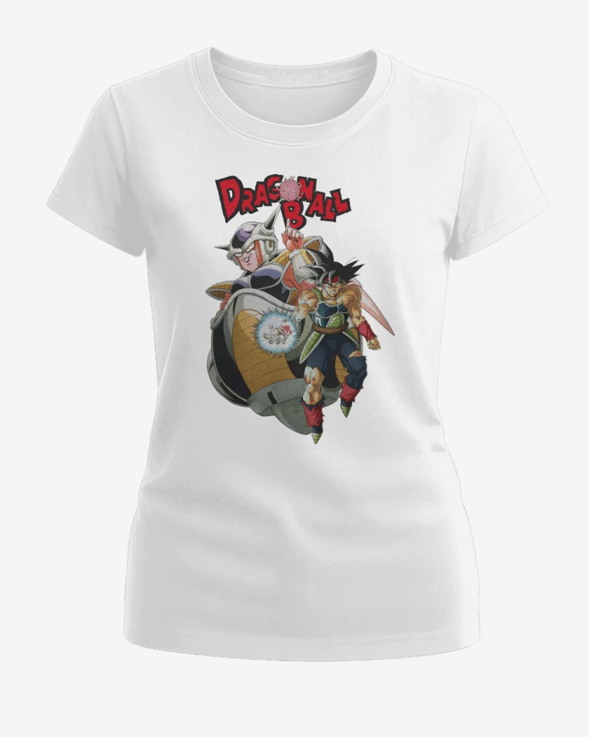 Polera de Mujer Blanco de La Leyenda de Bardock