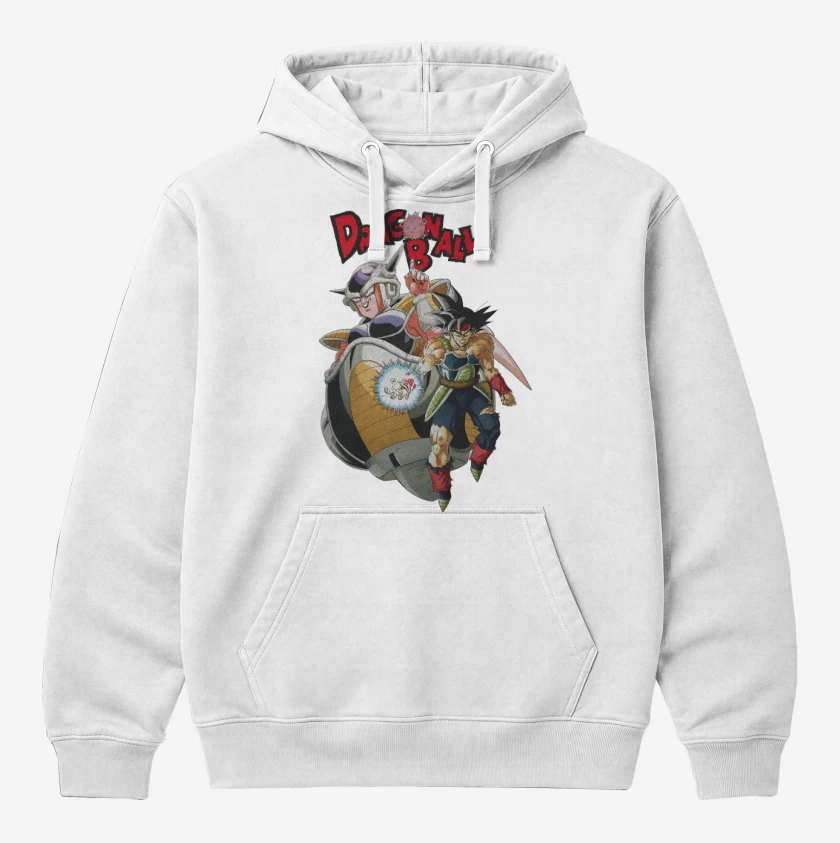 Polerón Canguro Blanco de La Leyenda de Bardock
