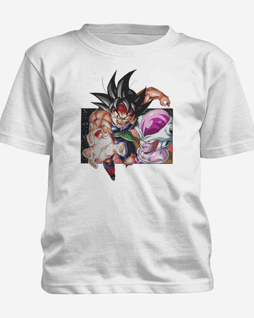 Polera de niño Blanco de El Saiyajin Bardock 