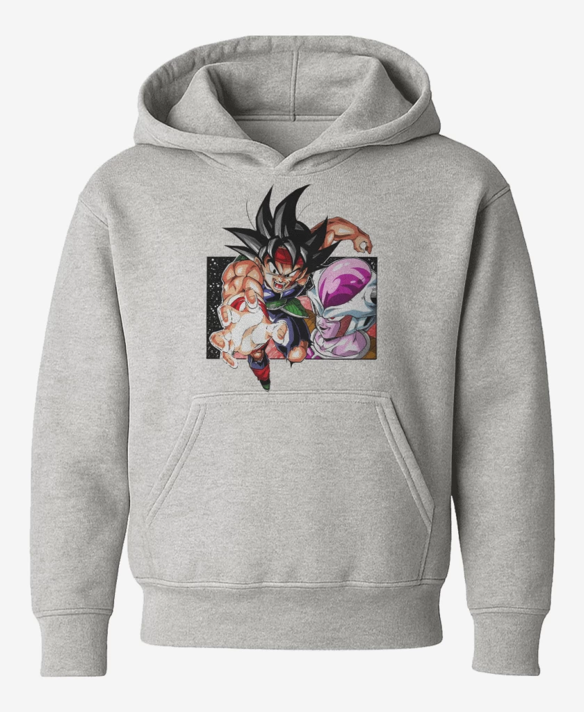 Poleron de niño Gris Melange de El Saiyajin Bardock 
