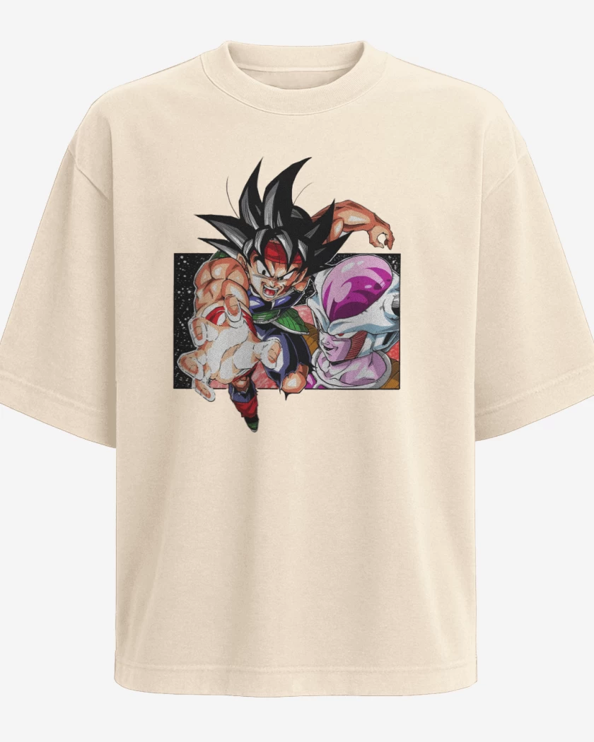 Polera Oversize Beige de El Saiyajin Bardock 