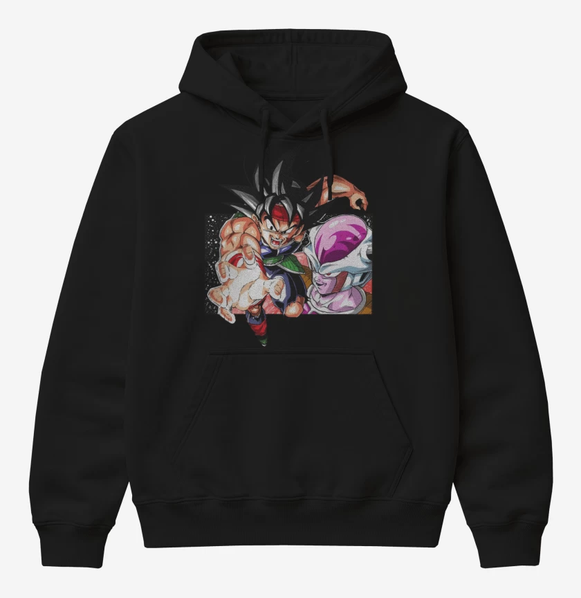 Poleron Canguro básico Negro de El Saiyajin Bardock 