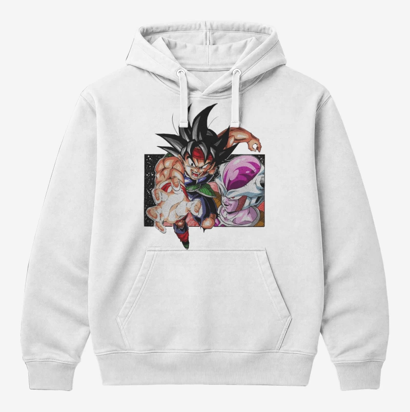 Polerón Canguro Blanco de El Saiyajin Bardock 