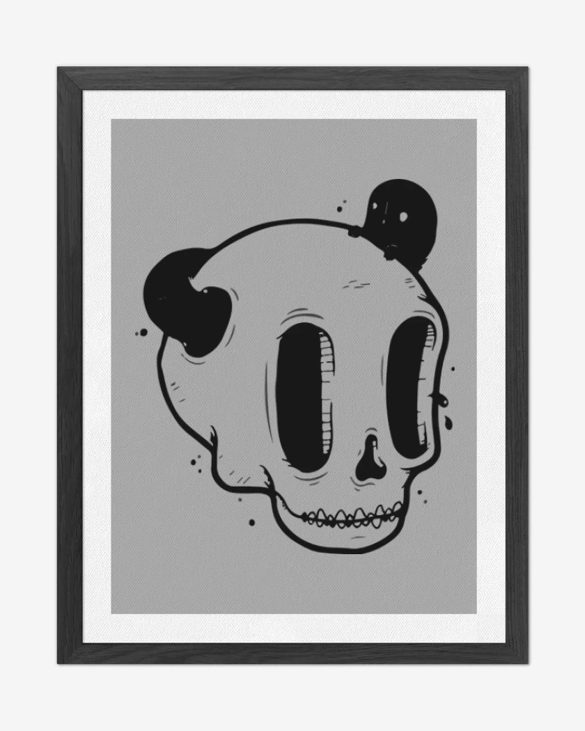 Cuadro decorativo Gris Melange de Black Skull