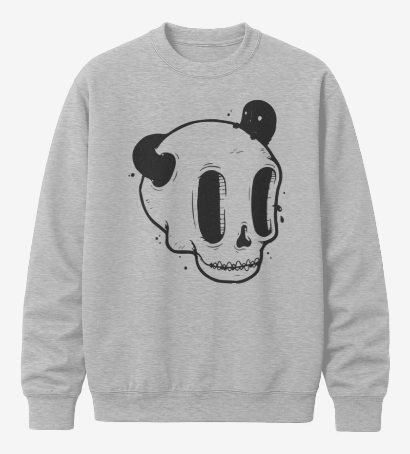 Poleron polo Gris Melange de Black Skull
