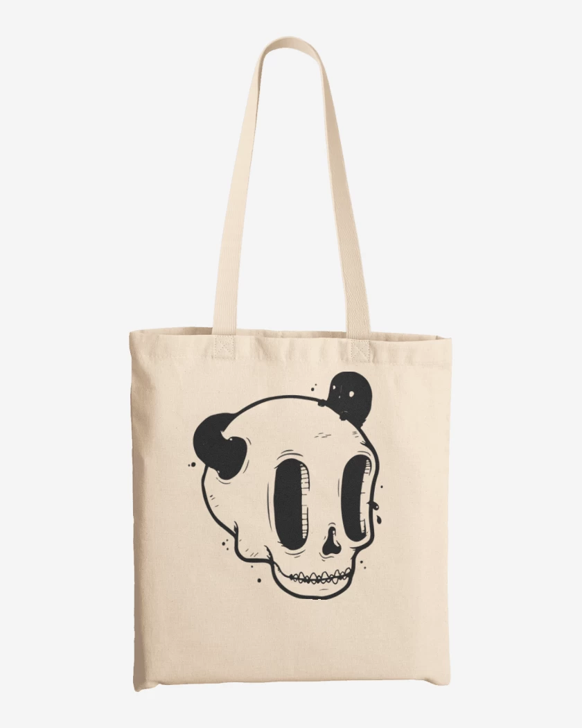 Totebag Black Skull