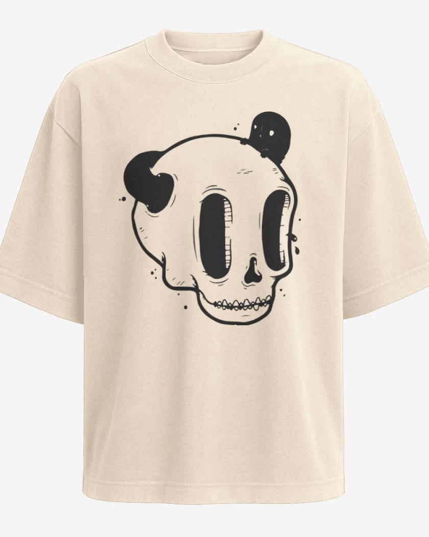 Polera Oversize Beige de Black Skull