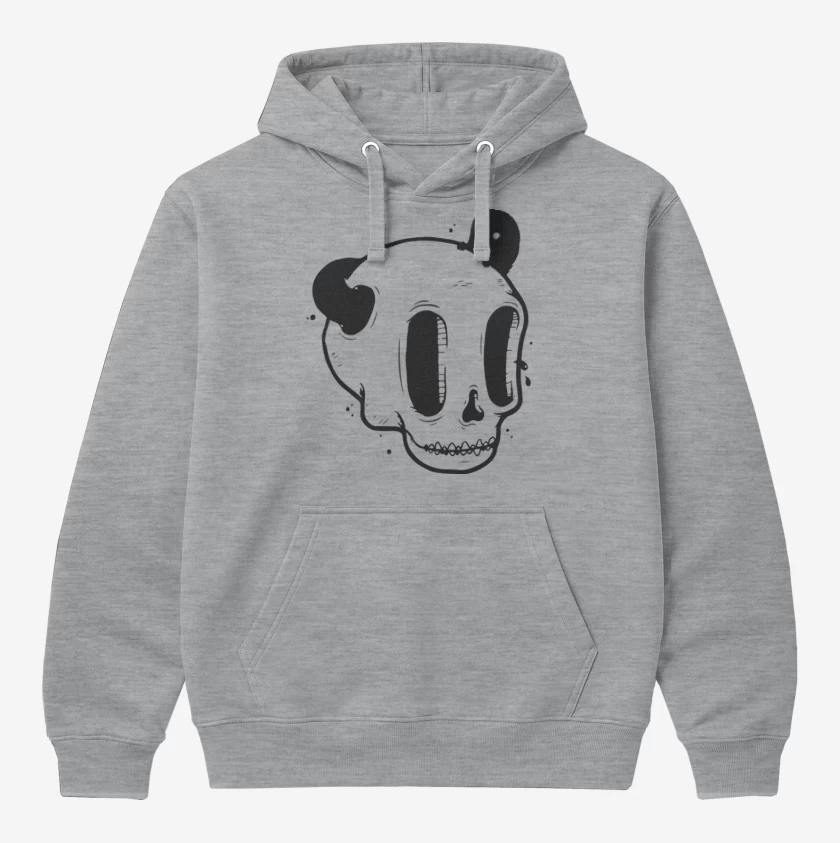 Polerón Canguro Gris Melange de Black Skull