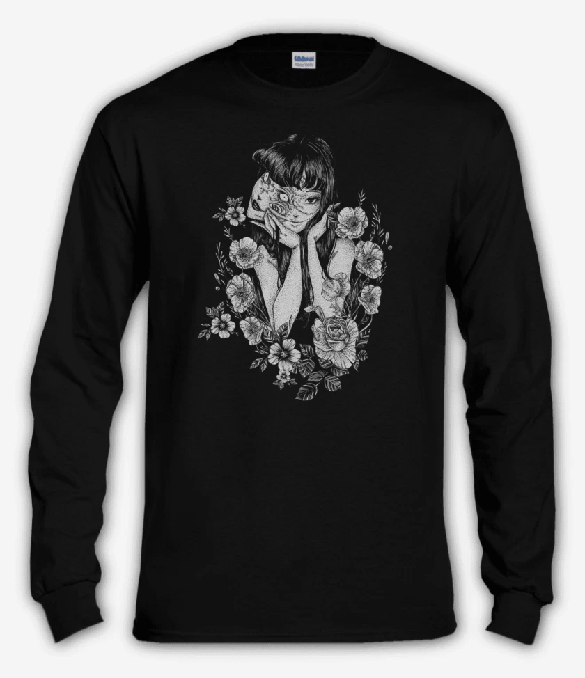 Polera manga larga Negro de Tomie
