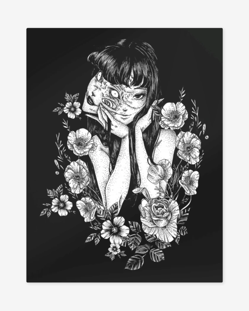 Print metalico Negro de Tomie