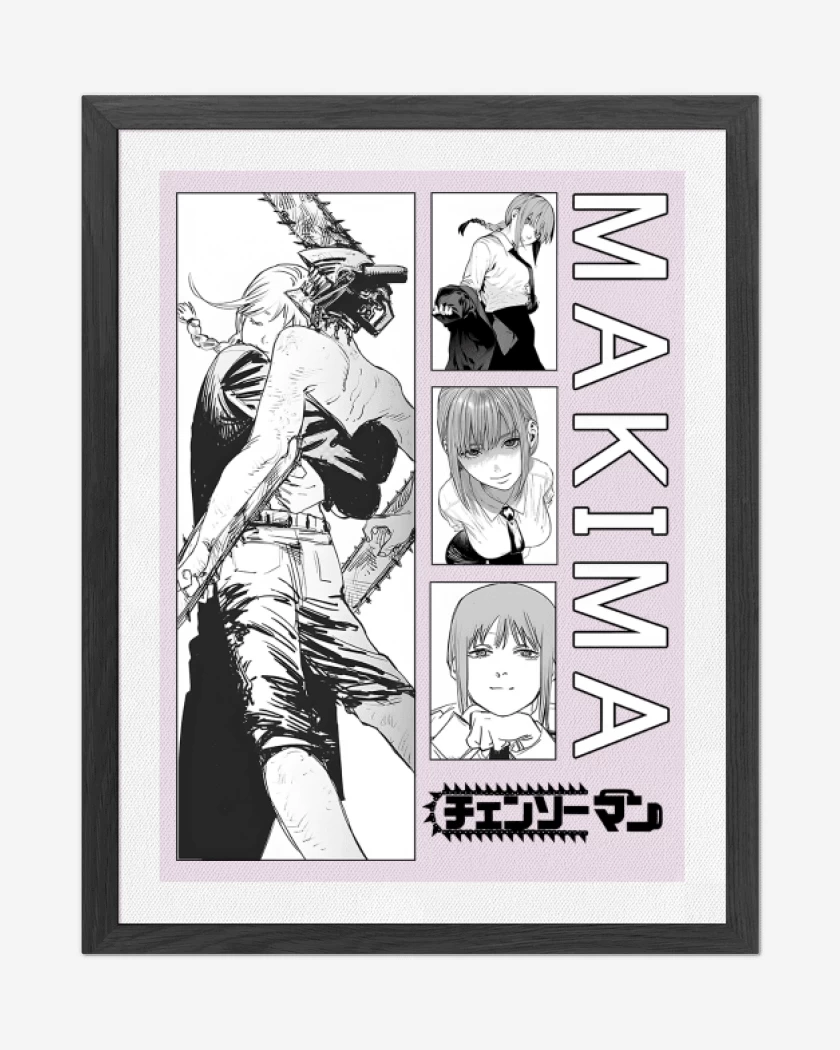 Cuadro decorativo Rosa Pastel de Demonio Makima