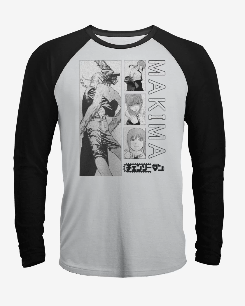 Polera Raglan Demonio Makima