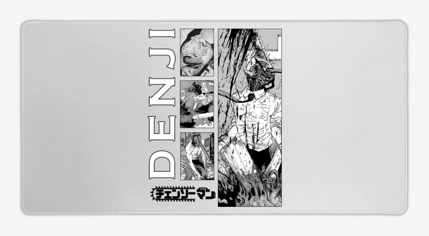 Mouse pad Gamer Blanco de Demonio Denji