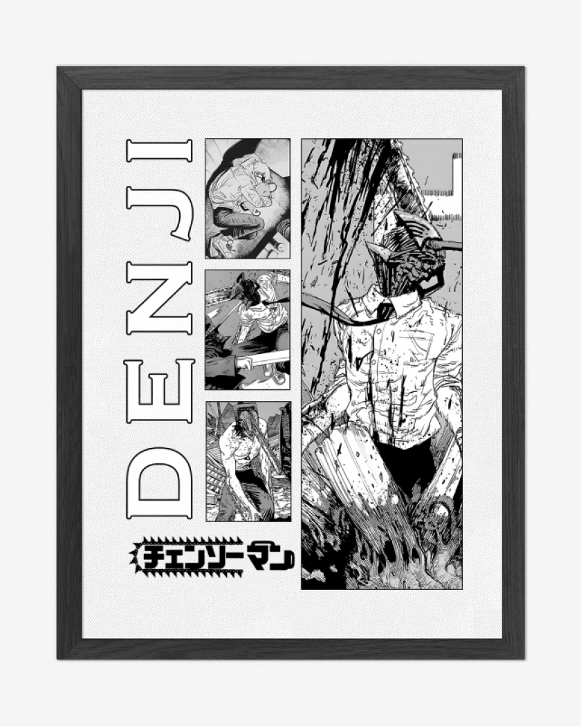Cuadro decorativo Blanco de Demonio Denji