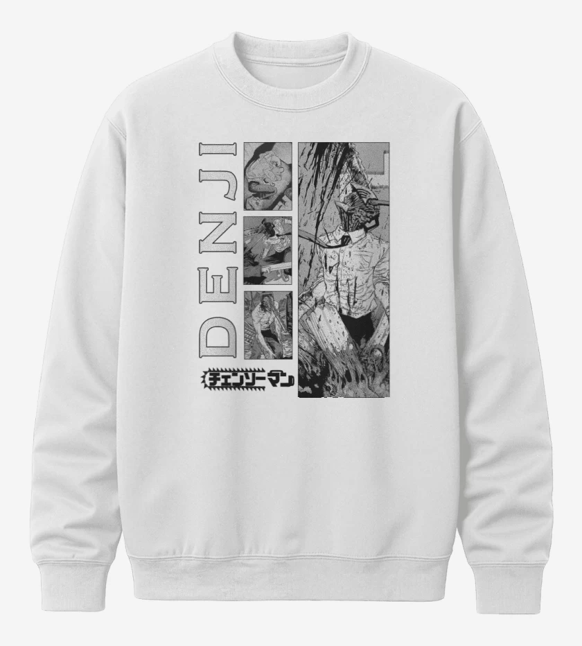 Poleron polo Blanco de Demonio Denji